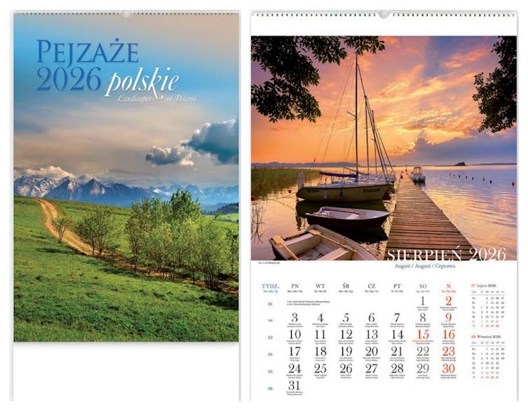Kalendarz 2026 Lucrum 32x47 Pejzaże polskie