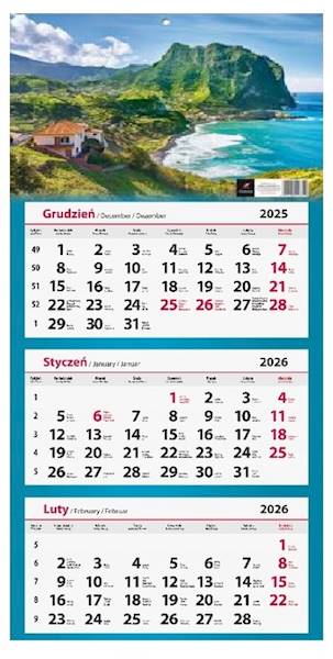 Kalendarz 2026 Artsezon Trójdzielny Góry Zatoka