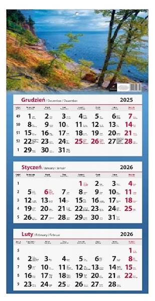 Kalendarz 2026 Artsezon Trójdzielny Morze Drzewa