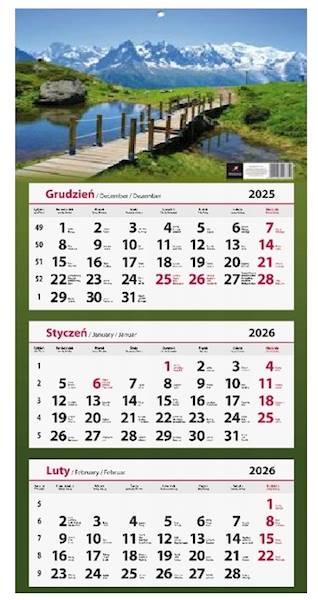 Kalendarz 2026 Artsezon Trójdzielny Góry Mostek