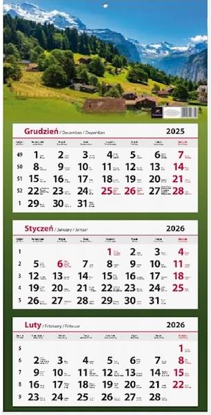 Kalendarz 2026 Artsezon Trójdzielny Góry Wioska