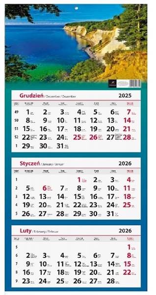 Kalendarz 2026 Artsezon Trójdzielny Klif