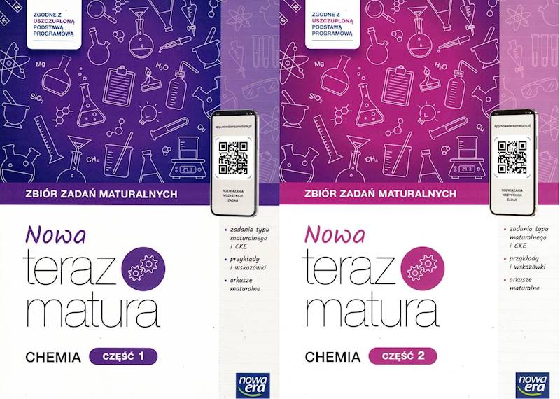 Nowa Teraz Matura 2025 Chemia Zbiór zadań cz.1 i 2