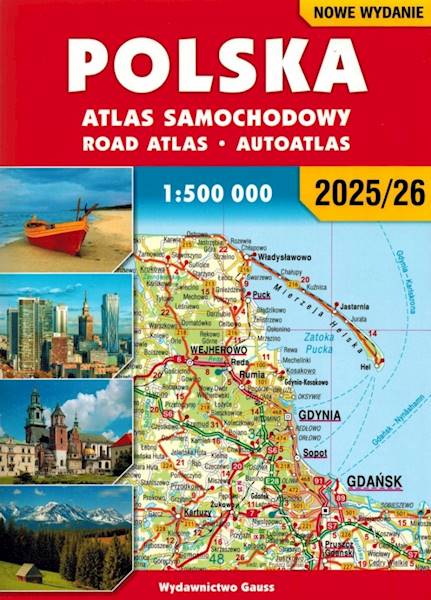 Atlas samochodowy Polska 1:500 000 2025/2026