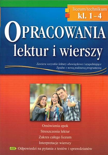 Opracowania LO 1-4 lektur i wierszy w.2025 GREG