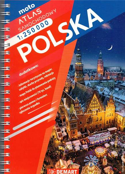 Polska Atlas samochodowy 1:250 000