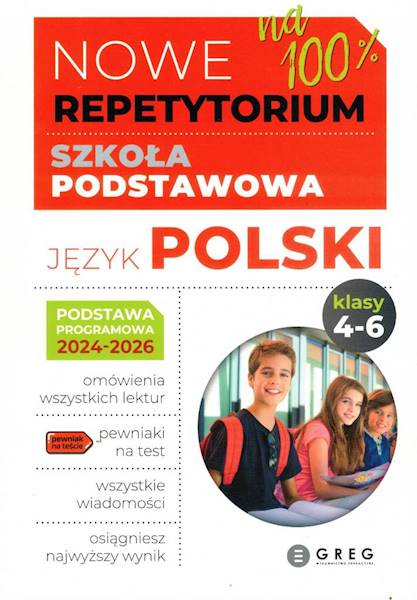 Nowe Repetytorium 100% SP Język polski kl 4-6