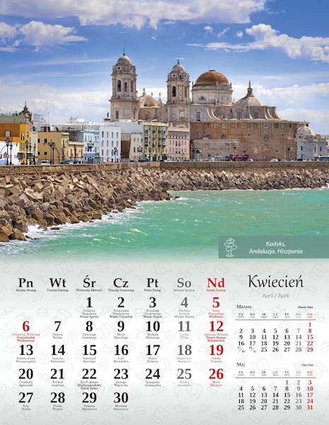 Kalendarz 2026 Artsezon 44x34 Podróże