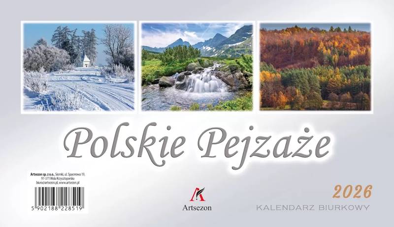 Kalendarz 2026 Artsezon biurkowy 19,5x11 Polskie P