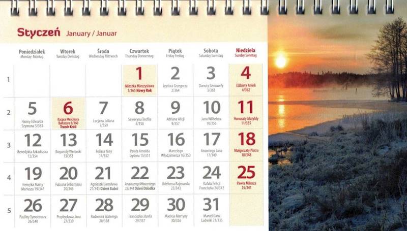 Kalendarz 2026 Artsezon biurkowy 19,5x11 Polskie P
