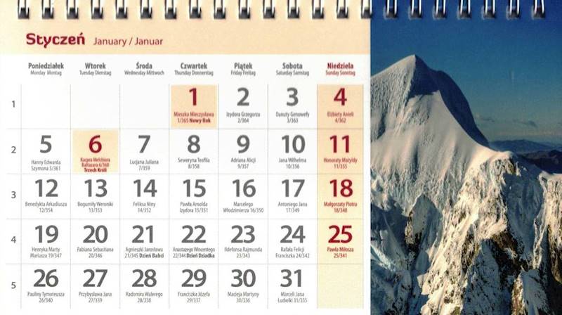 Kalendarz 2026 Artsezon biurkowy 19,5x11 Krajobraz