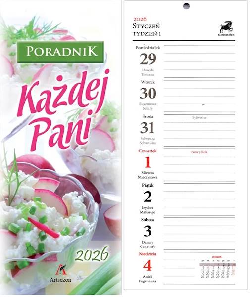 Kalendarz 2026 Artsezon Poradnik każdej Pani Rzodk