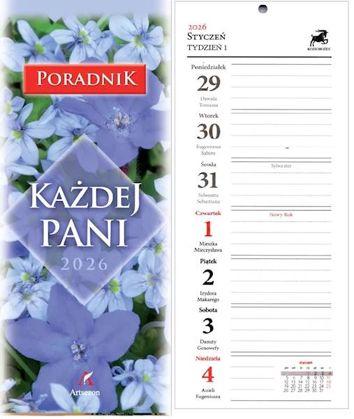 Kalendarz 2026 Artsezon Poradnik każdej Pani Kwiat