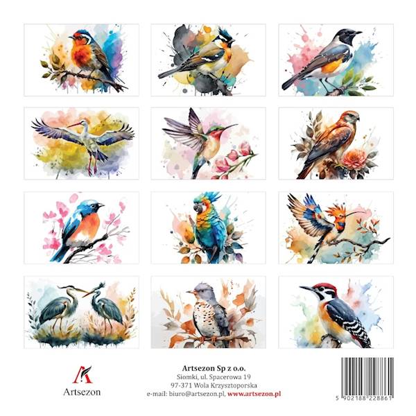 Kalendarz 2026 Artsezon 33x33 Ptaki