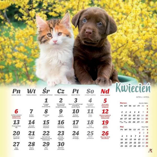 Kalendarz 2026 Artsezon 33x33 Przyjaciele