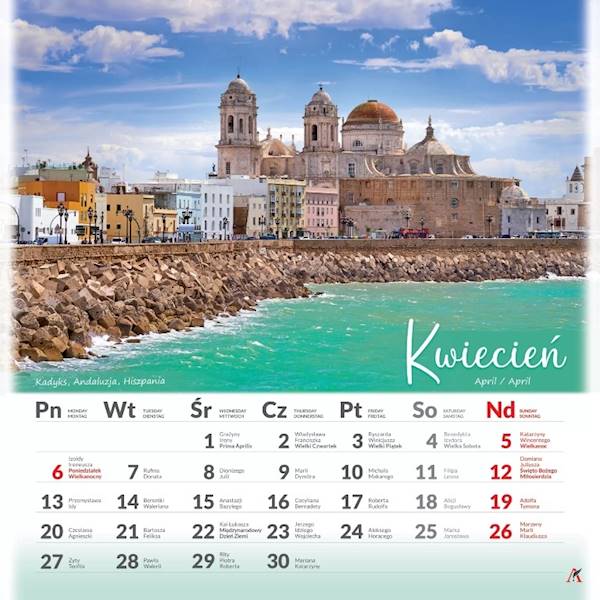 Kalendarz 2026 Artsezon 33x33 Podróże