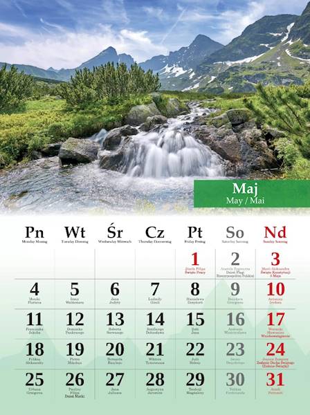 Kalendarz 2026 Artsezon B4 Tatry