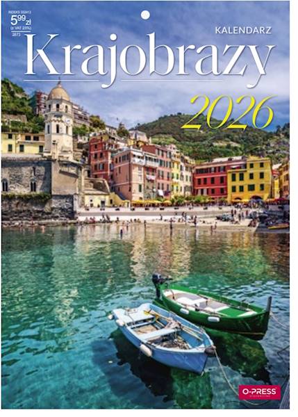 Kalendarz 2026 O-press A4 Ścienny Krajobrazy