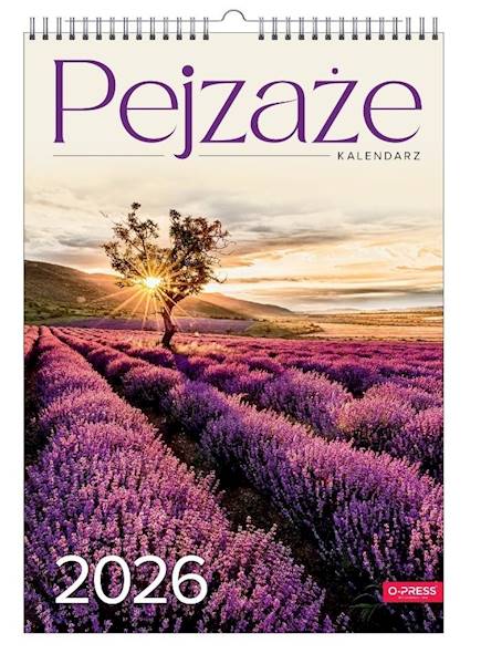 Kalendarz 2026 O-press A3 Ścienny Pejzaże Lawenda