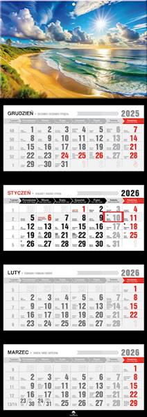 Kalendarz 2026 PK Czterodzielny Plaża