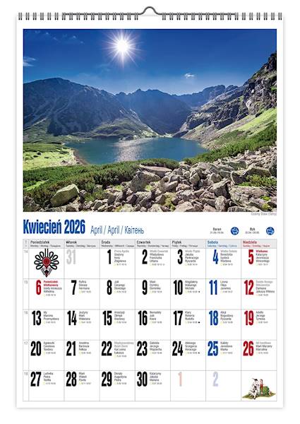 Kalendarz 2026 PK Ścienny A3 P13 Polskie Klimaty