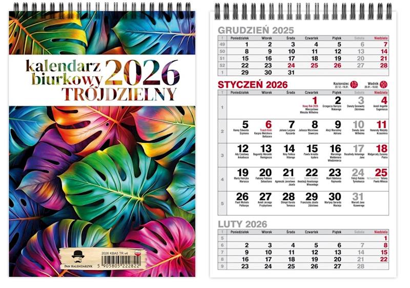Kalendarz 2026 PK Biurkowy A5 pionowy. T Glamour L