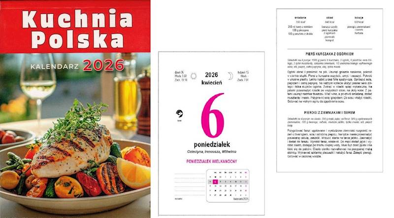Kalendarz 2026 O-press Zdzierak A5 Kuchnia Polska 