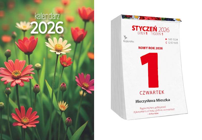 Kalendarz 2026 Avanti Zdzierak Kwiaty