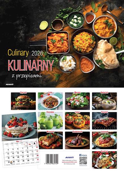 Kalendarz 2026 Avanti Ścienny Albumowy Kulinarny