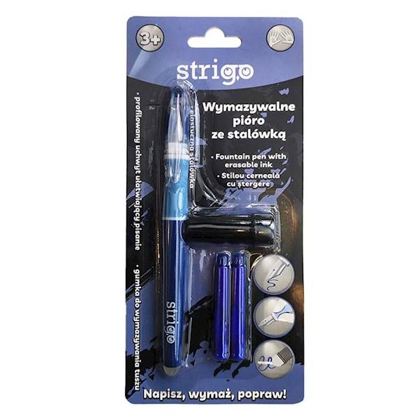 Pióro wymazywalne ze stalówką granat STRIGO