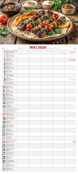 Kalendarz 2026 Avanti Terminarz KPD 49x22 Kuchenny