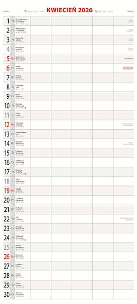 Kalendarz 2026 Avanti Terminarz KPD 49x22
