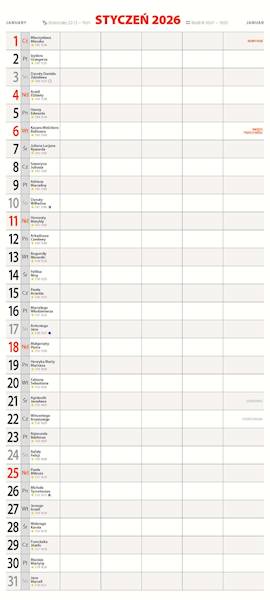Kalendarz 2026 Avanti Terminarz KPD 49x22