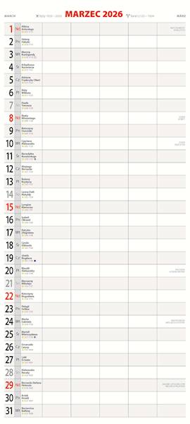 Kalendarz 2026 Avanti Terminarz KPD 49x22