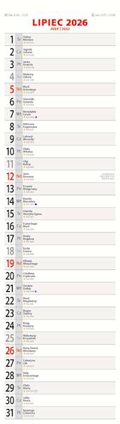 Kalendarz 2026 Avanti Paskowy KP 46x13 Terminarz