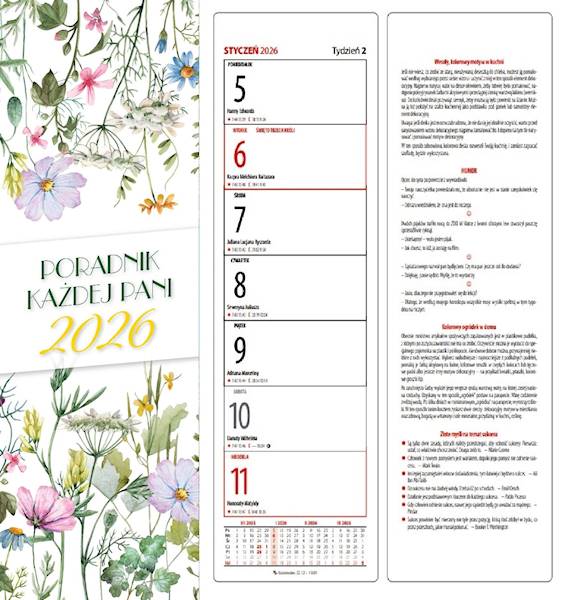 Kalendarz 2026 Avanti Poradnik Każdej Pani Kwiaty