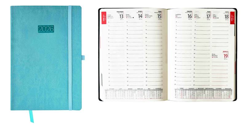 Kalendarz 2026 Avanti A5 Tygodniowy Flex Niebieski