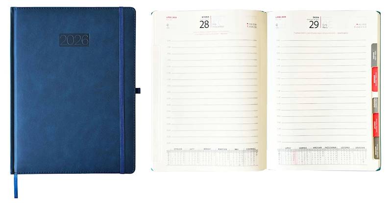 Kalendarz 2026 Avanti A4 Dzienny LUX Elegance Gran