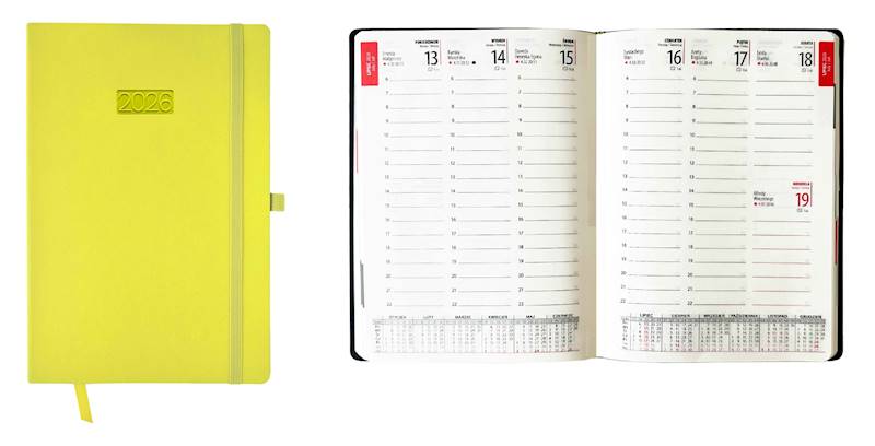 Kalendarz 2026 Avanti A5 Tygodniowy Flex Seledynow