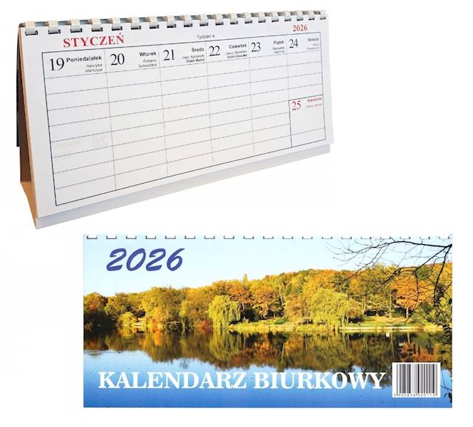 Kalendarz 2026 Prolog Biurkowy Poziomy