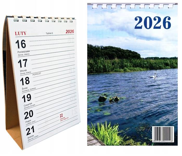 Kalendarz 2026 Prolog Biurkowy Pionowy