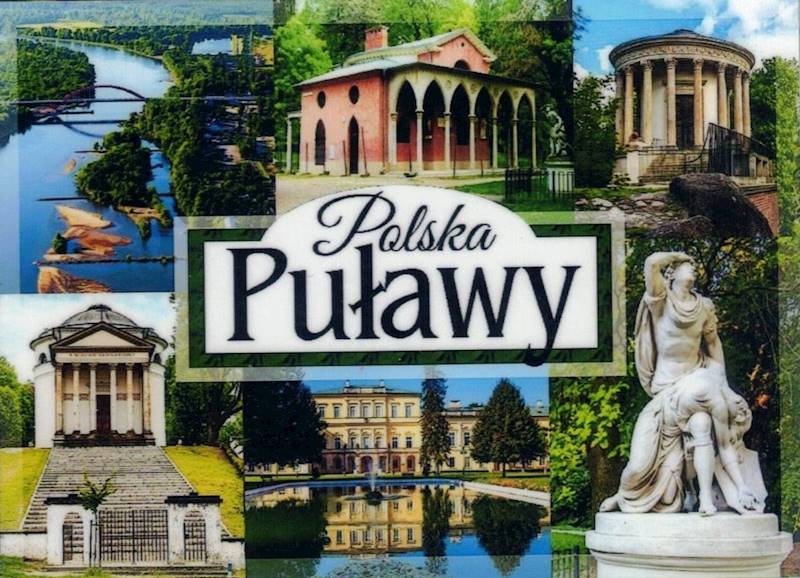 Magnes na lodówkę Zabytki Puławy 46x64mm wzór 33