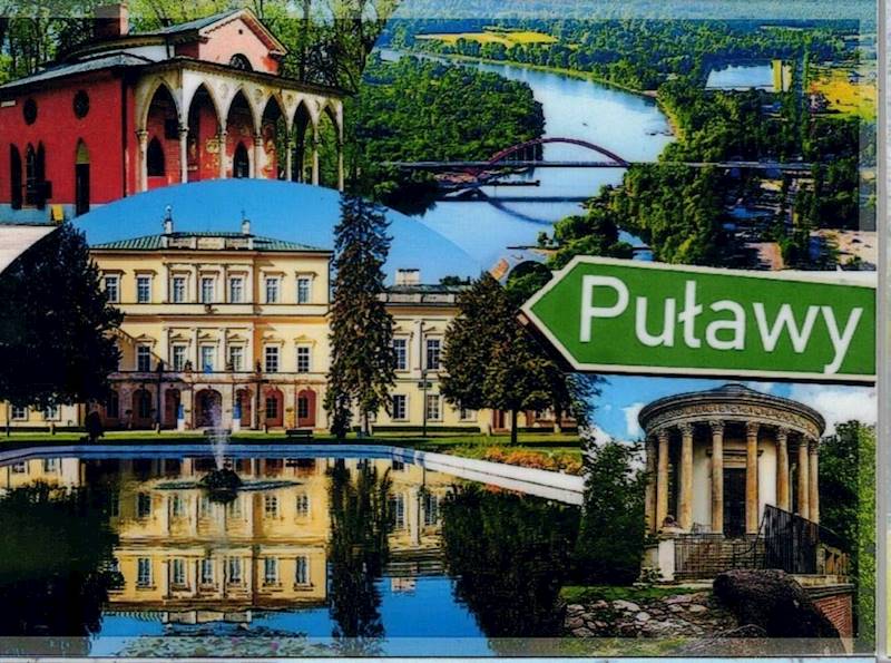 Magnes na lodówkę Zabytki Puławy 46x64mm wzór 31