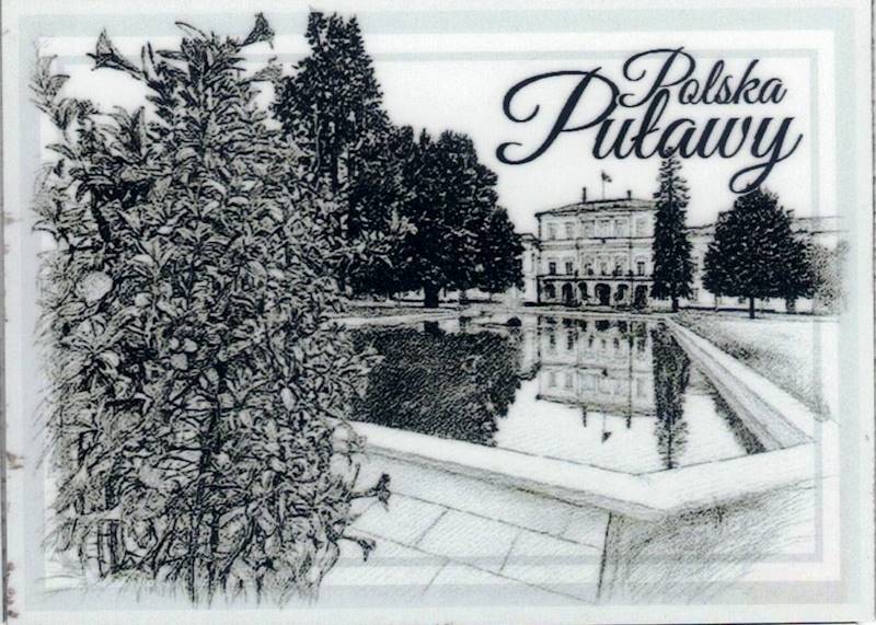 Magnes na lodówkę Zabytki Puławy 95x69mm wzór 42