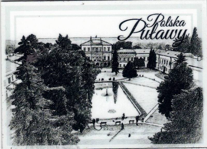 Magnes na lodówkę Zabytki Puławy 95x69mm wzór 39