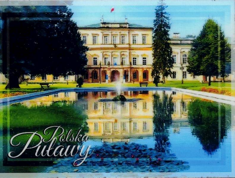 Magnes na lodówkę Zabytki Puławy 95x69mm wzór 38