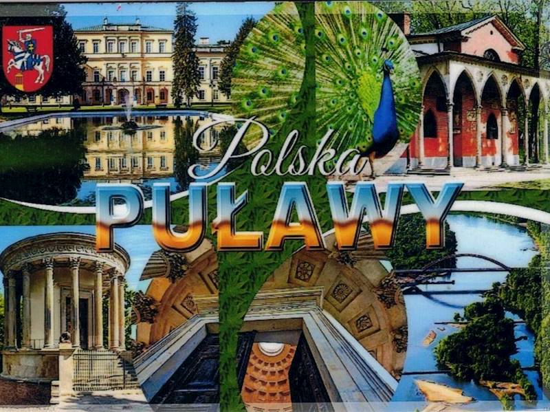 Magnes na lodówkę Zabytki Puławy 95x69mm wzór 35