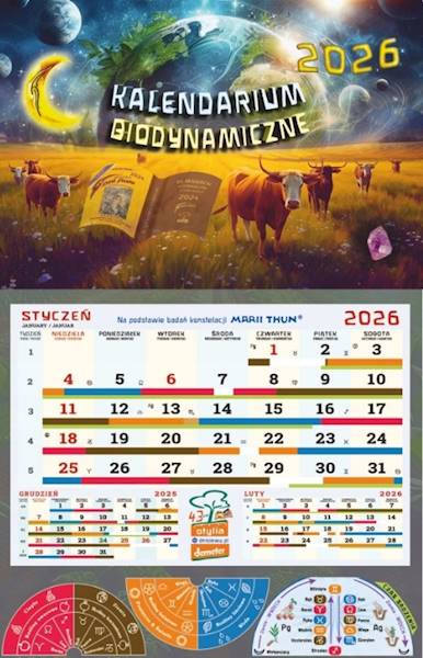 Kalendarz 2026 Maria Thun Ścienny Biodynamiczny