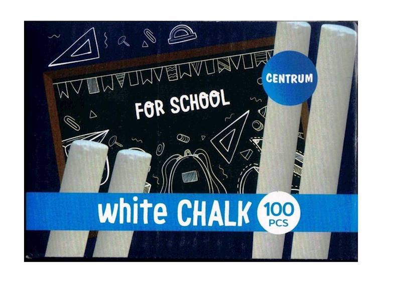 Kreda biała tablicowa szkolna Centrum 100szt.