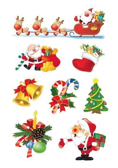 Naklejki sanie Mikołaja